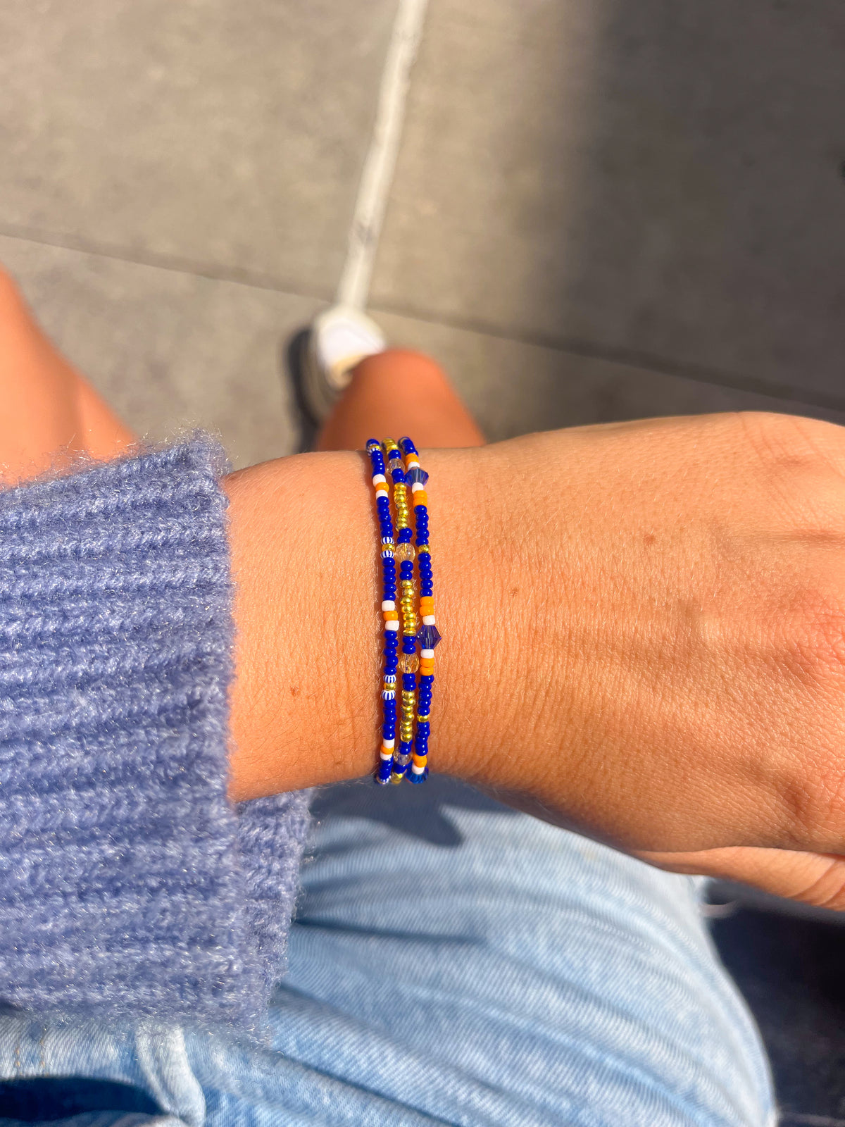 New York Knicks Inspired Bracelet Stack